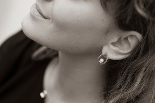 Orecchini Goccia con Perla