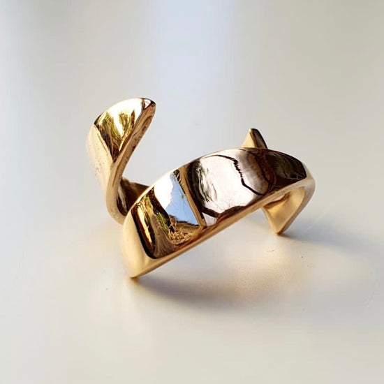 Anello Fish in Argento 925 - Misura 14