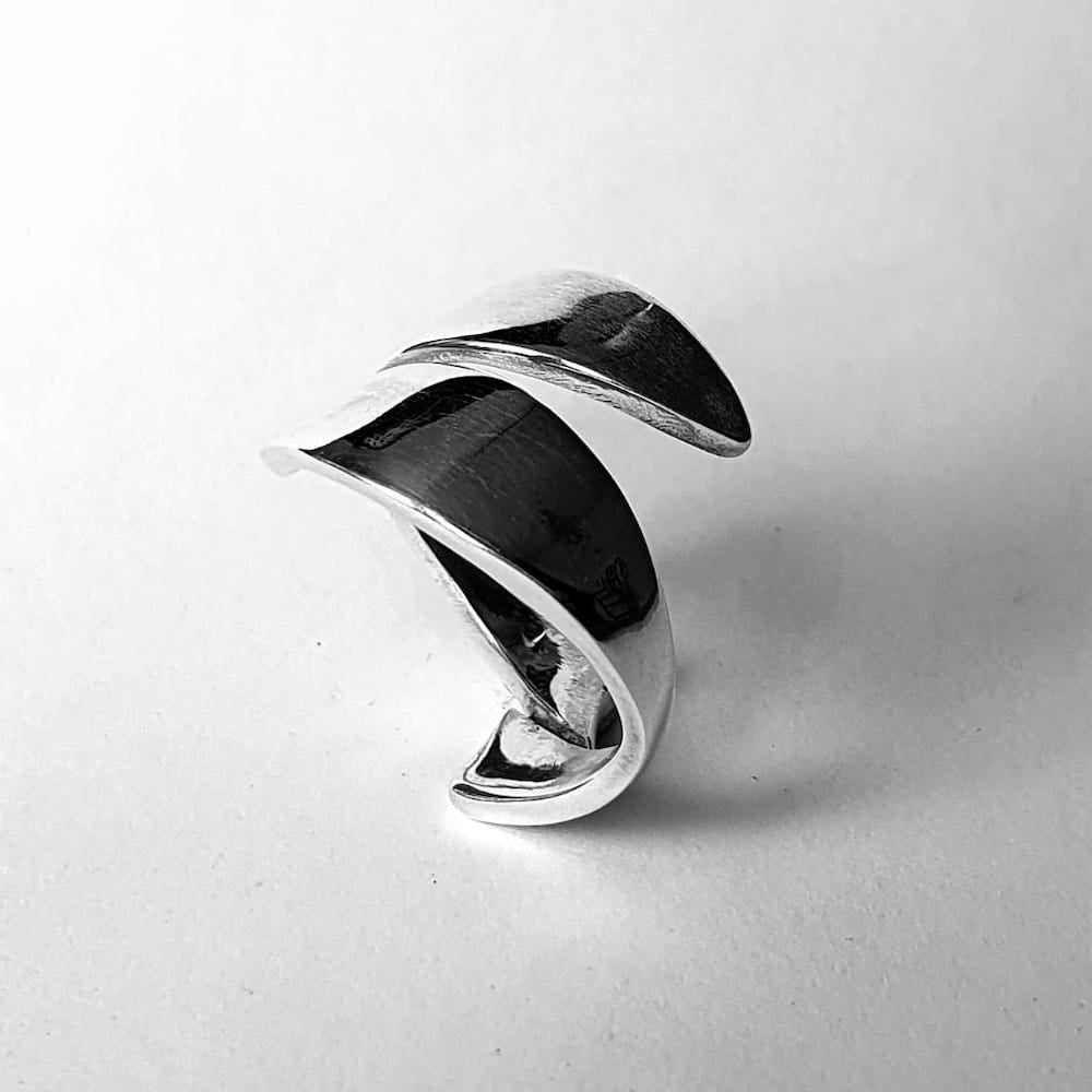 Anello Fish in Argento 925 - Misura 14