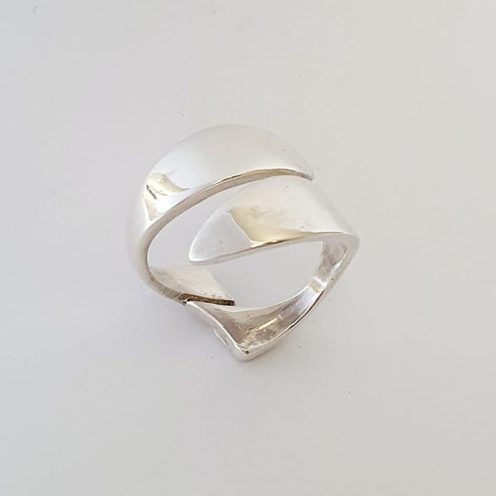 Anello Fish in Argento 925 - Misura 14