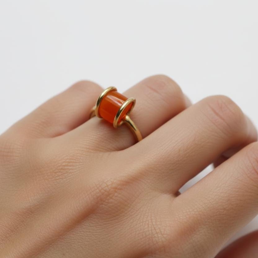 Anello Kolors con Corniola