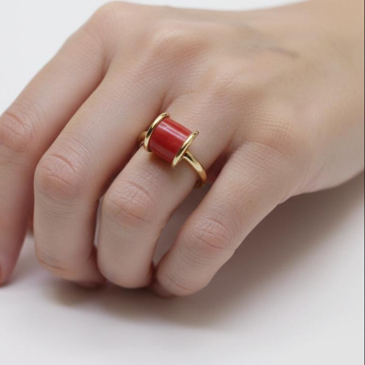 Anello Kolors con Rodonite